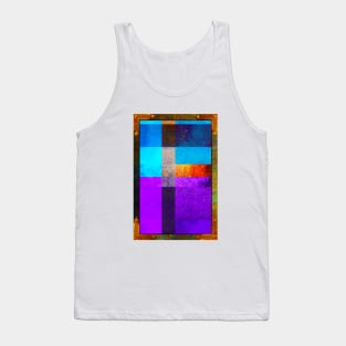 Purple Shapes Abstract Textures Tank Top